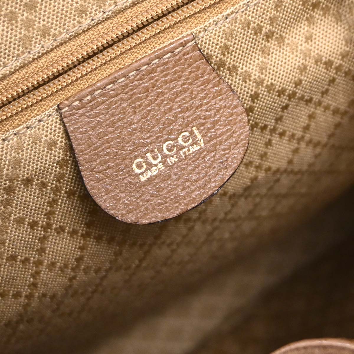 Gucci Brown Suede Bamboo Backpack