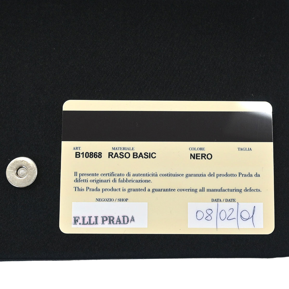 Prada Black Satin Handbag