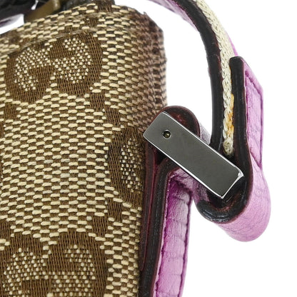 Gucci Brown Purple GG Handbag