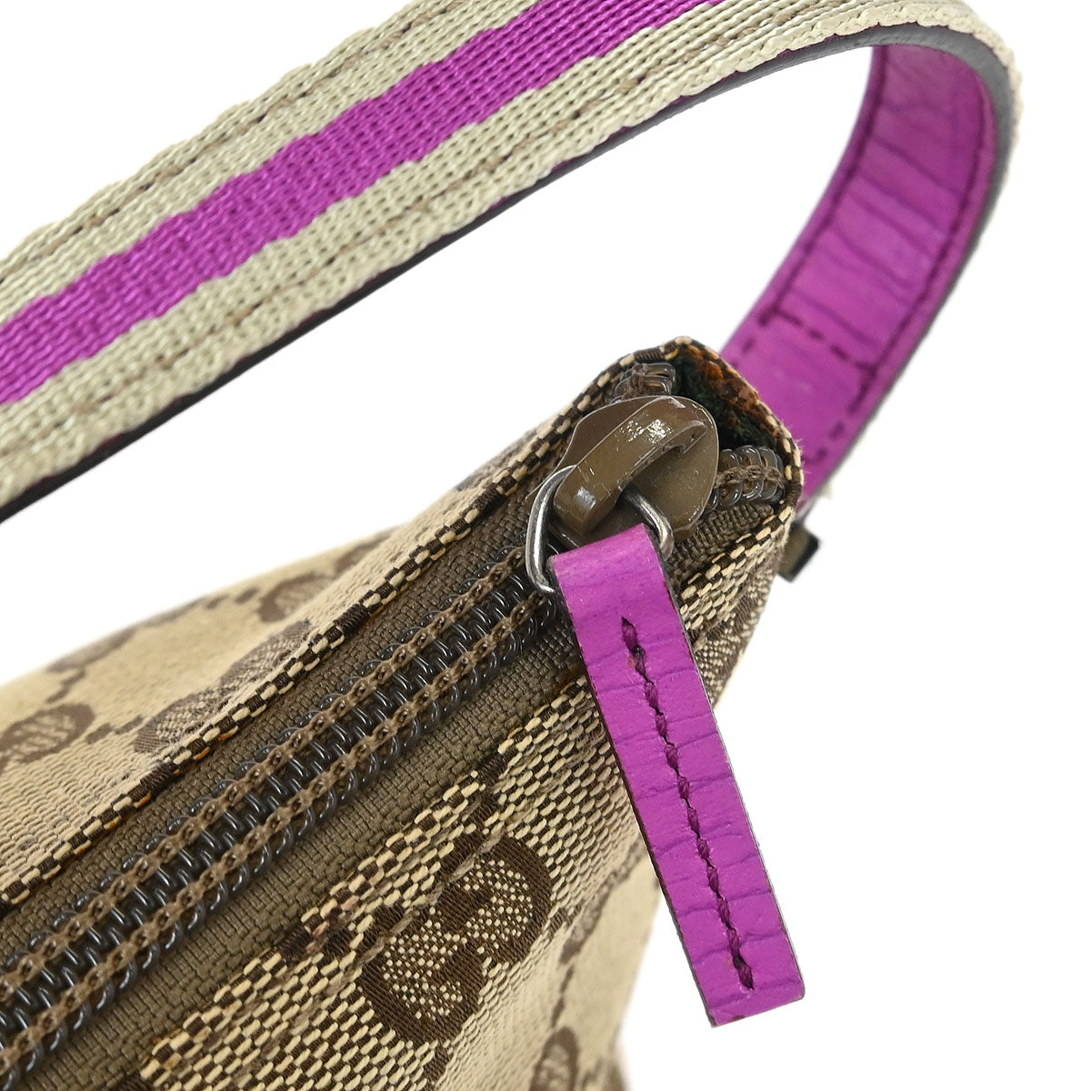 Gucci Brown Purple GG Handbag