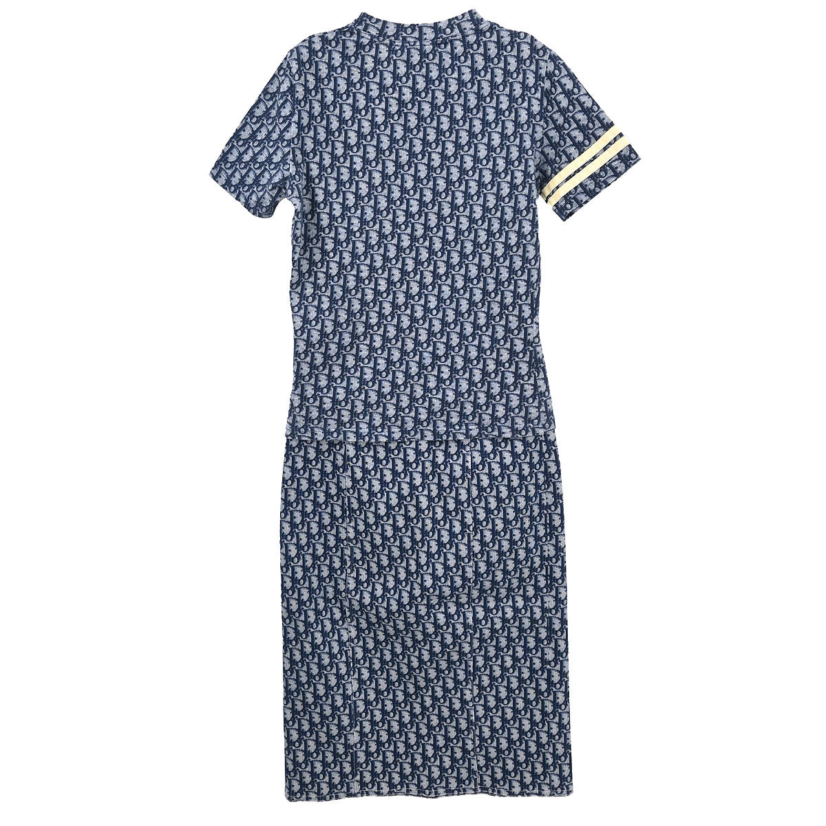 Christian Dior 2002 Setup Suit Top Skirt Navy #36