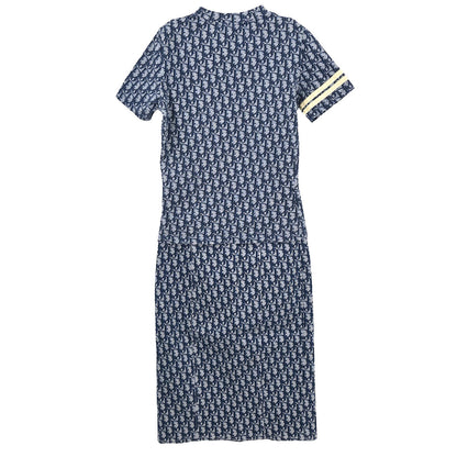 Christian Dior 2002 Setup Suit Top Skirt Navy #36