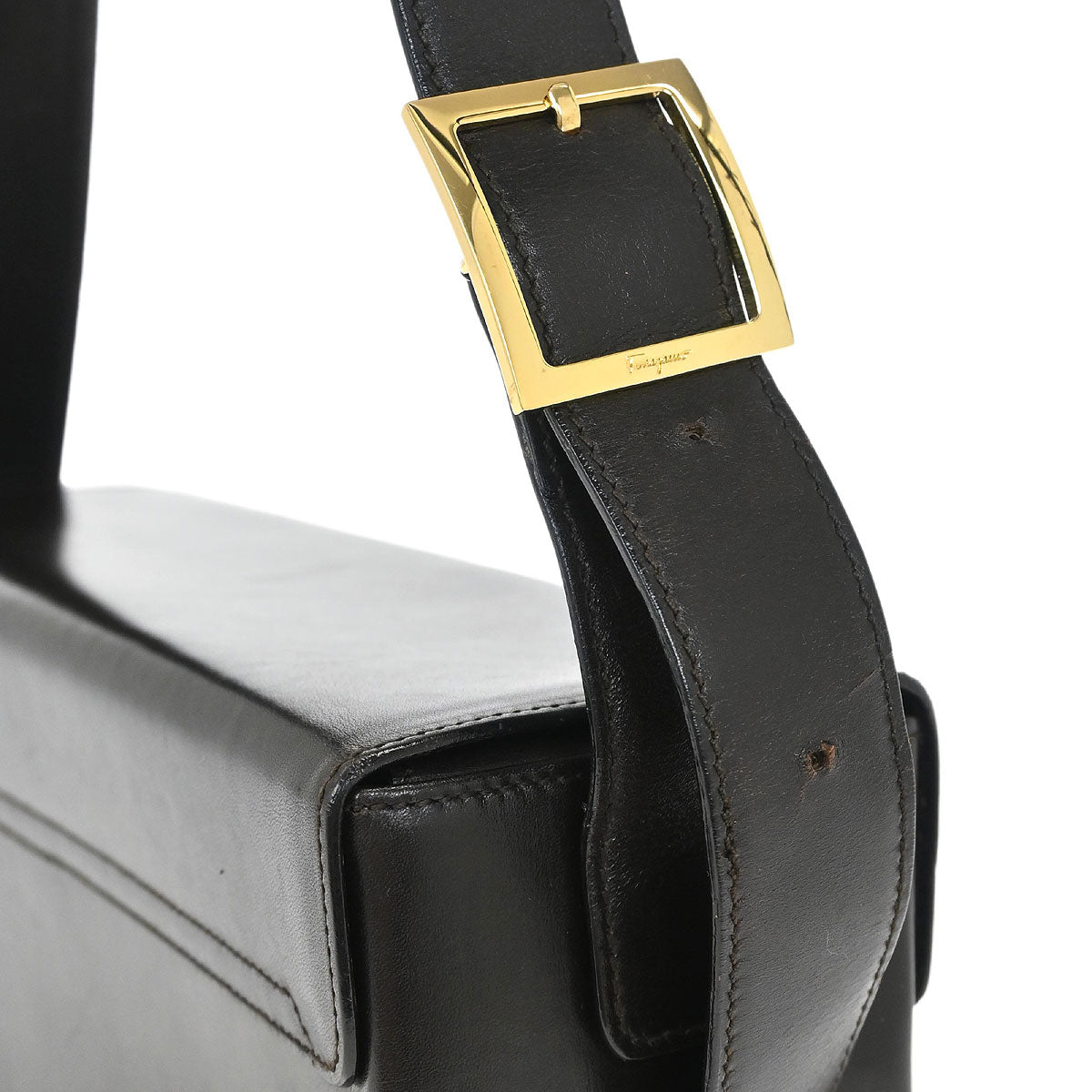 Salvatore Ferragamo Brown Shoulder Bag