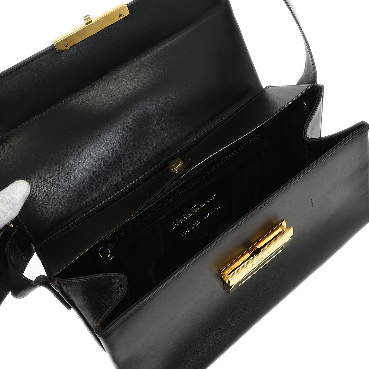 Salvatore Ferragamo Brown Shoulder Bag