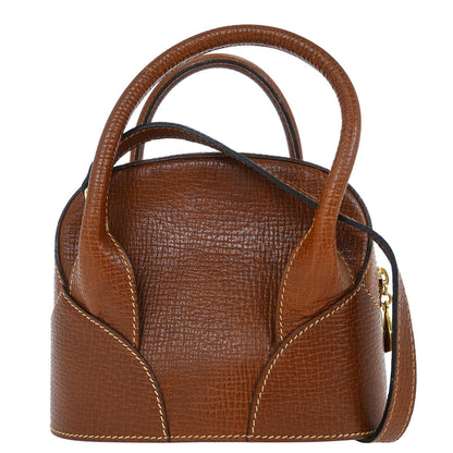 Loewe Brown Leather 2way Shoulder Handbag