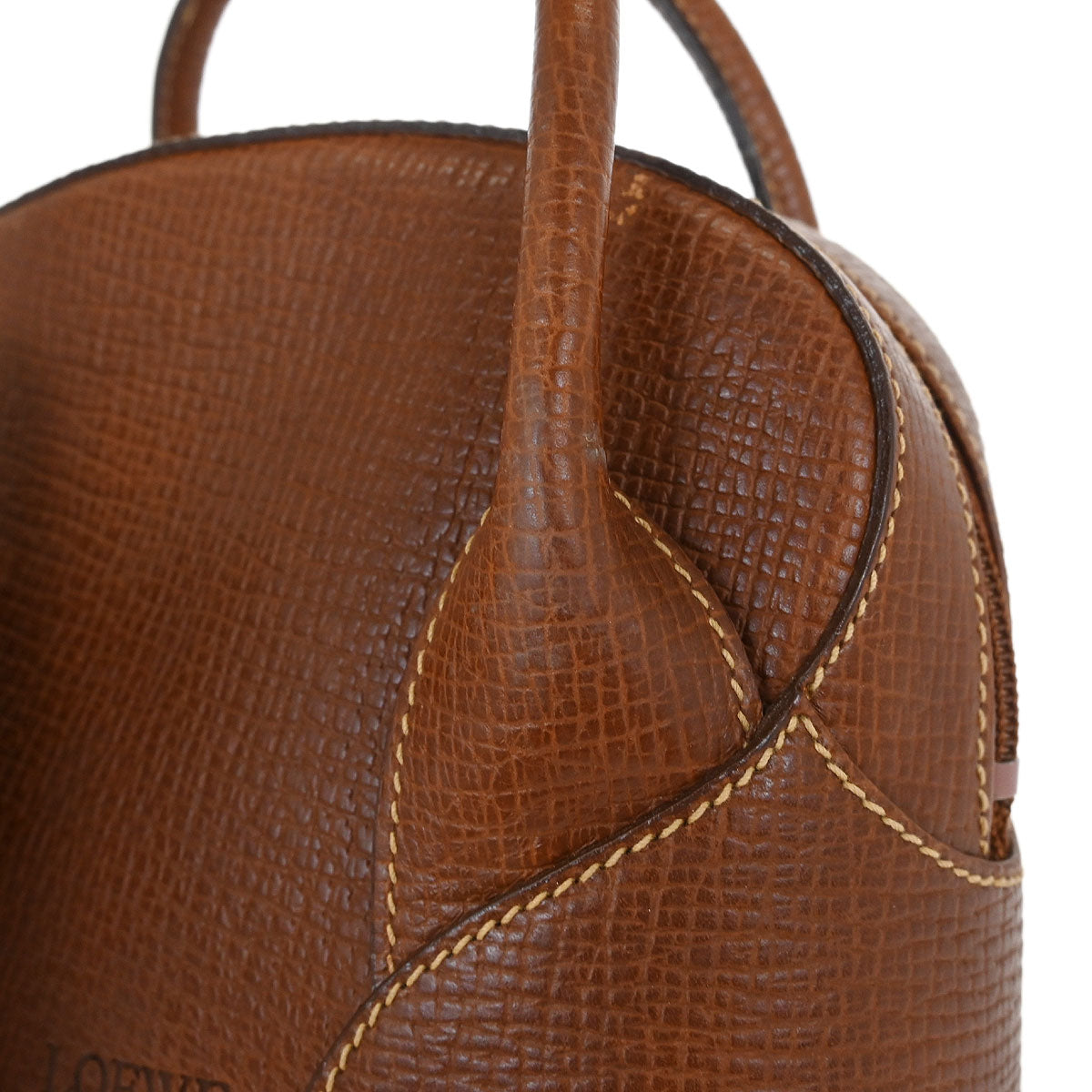 Loewe Brown Leather 2way Shoulder Handbag