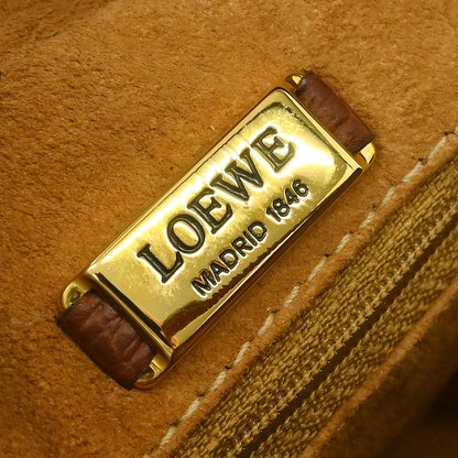 Loewe Brown Leather 2way Shoulder Handbag
