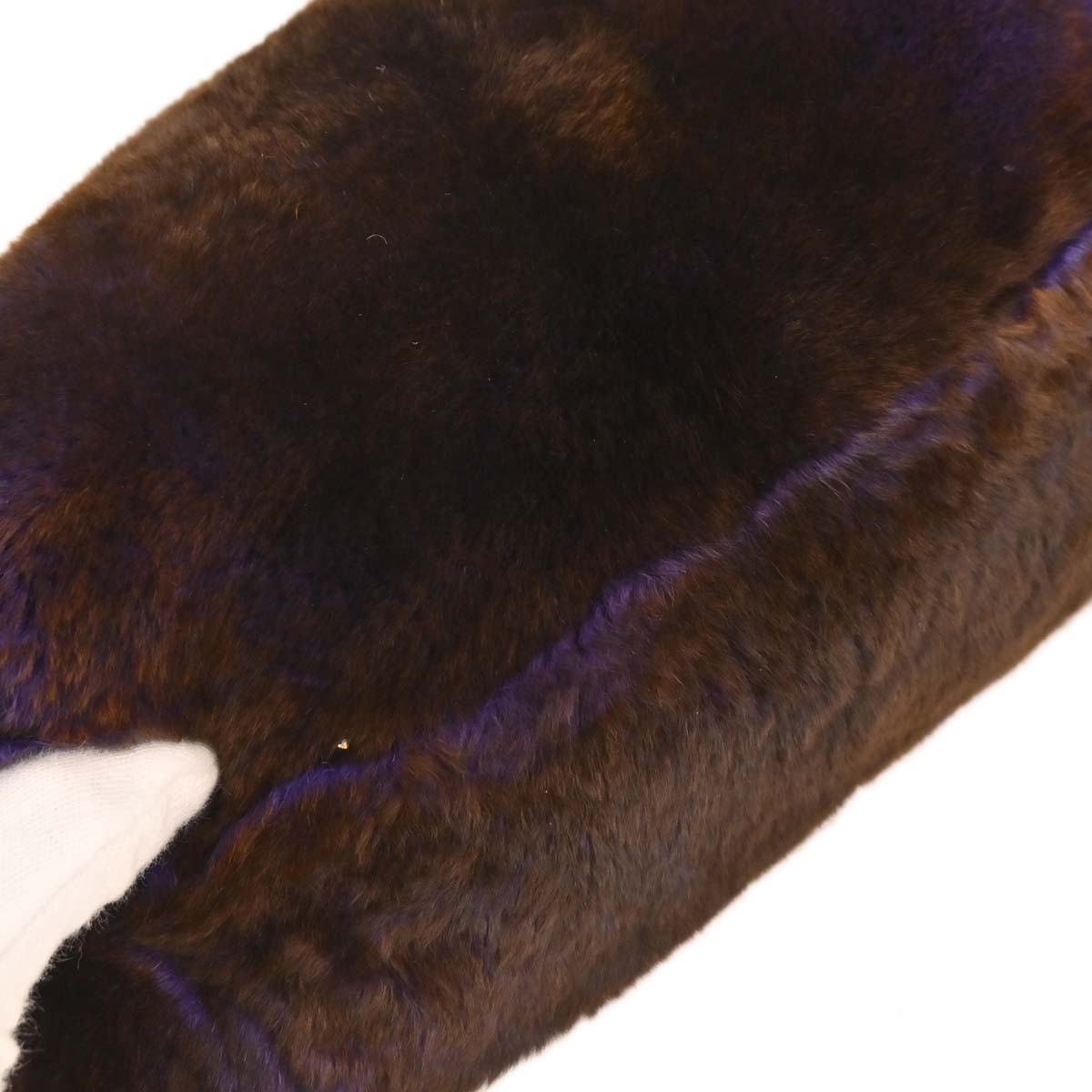 Chanel * 2004-2005 Brown Rabbit Fur Shoulder Bag