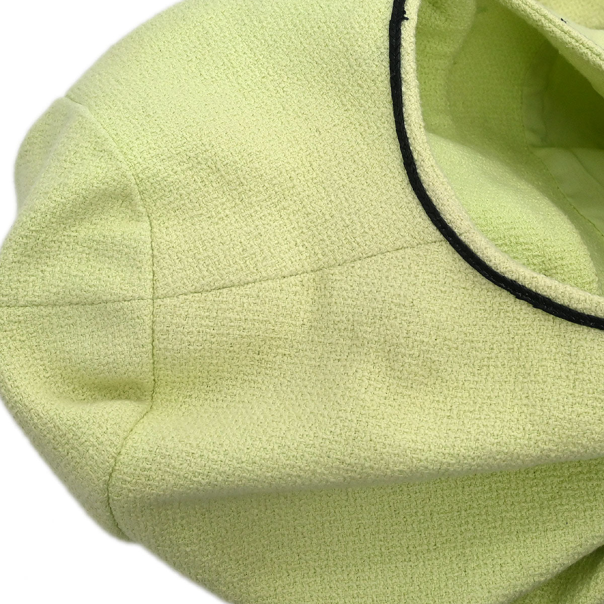 Chanel Single Breasted Collarless Jacket Light Green #36
