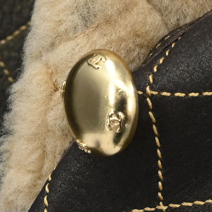 Chanel Single Breasted Coat Brown #38