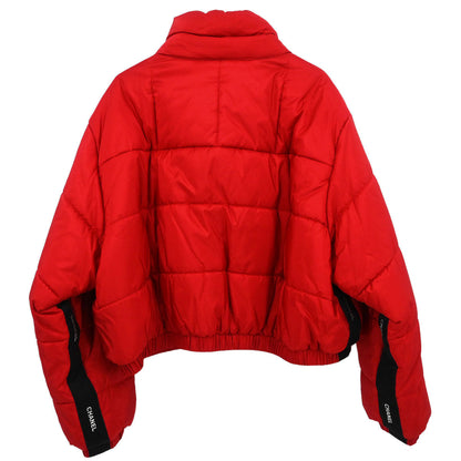 Chanel Zip Up Jacket Red #42