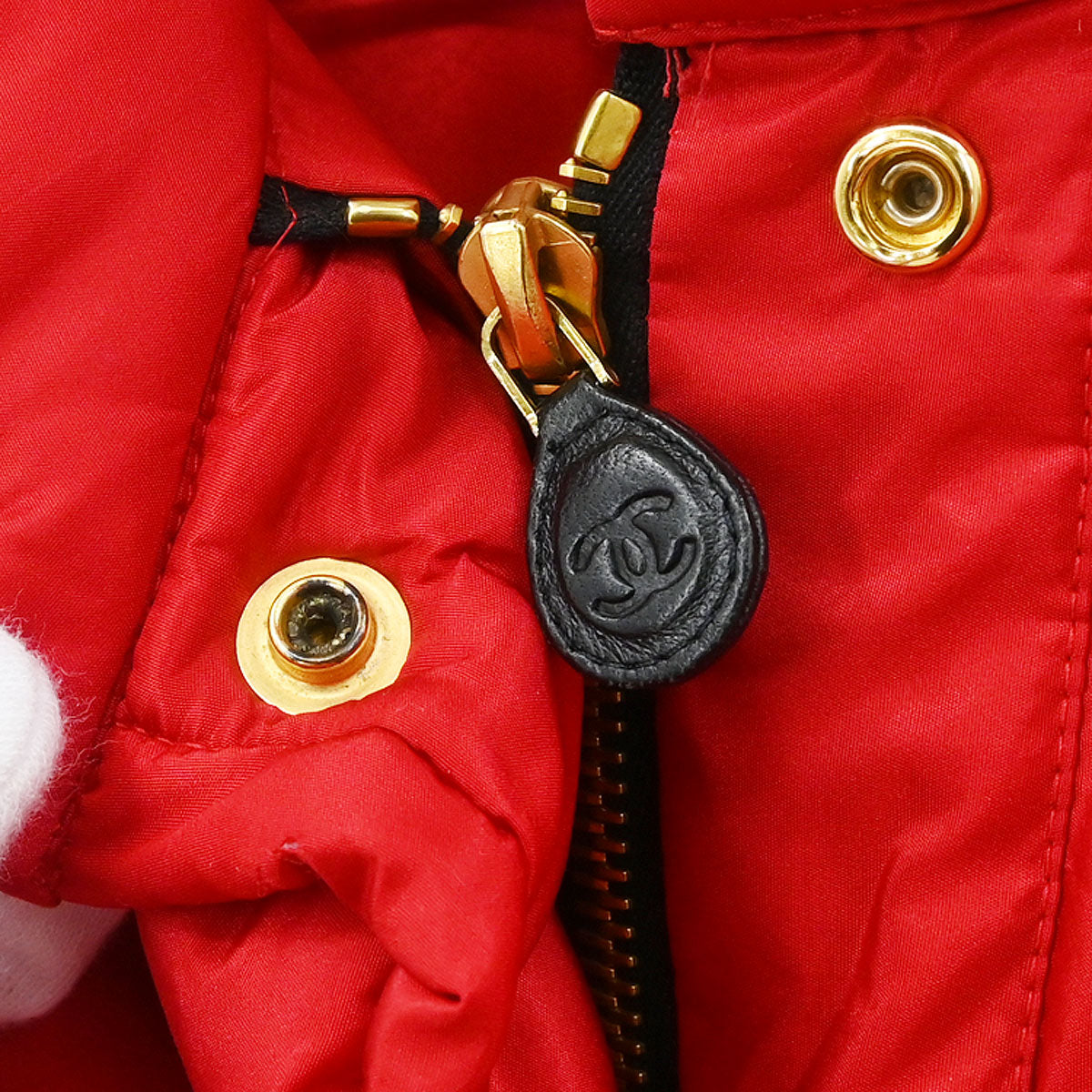 Chanel Zip Up Jacket Red #42