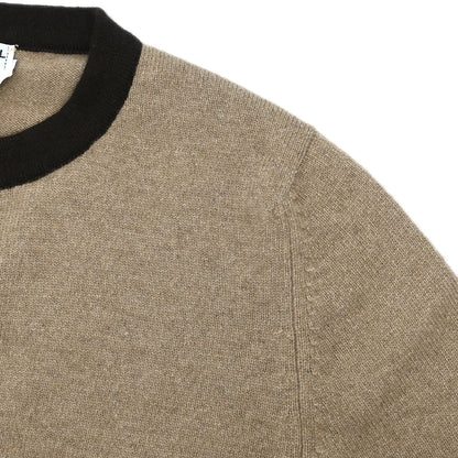 Chanel Ensemble Cardigan Short Sleeve Top Beige #36