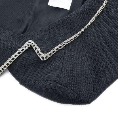 Chanel Napoleon Single Breasted Jacket Black #34