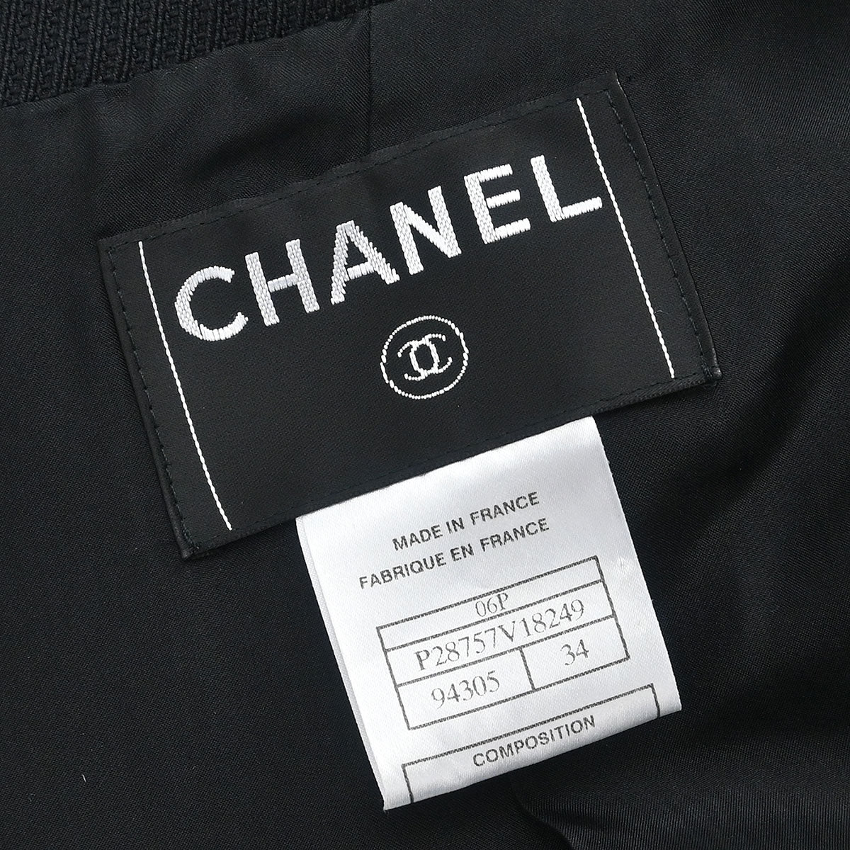 Chanel Napoleon Single Breasted Jacket Black #34