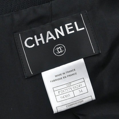 Chanel Napoleon Single Breasted Jacket Black #34