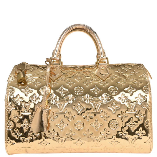 Louis Vuitton Gold Monogram Miroir Speedy 30 Handbag M95272