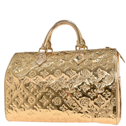 Louis Vuitton Gold Monogram Miroir Speedy 30 Handbag M95272