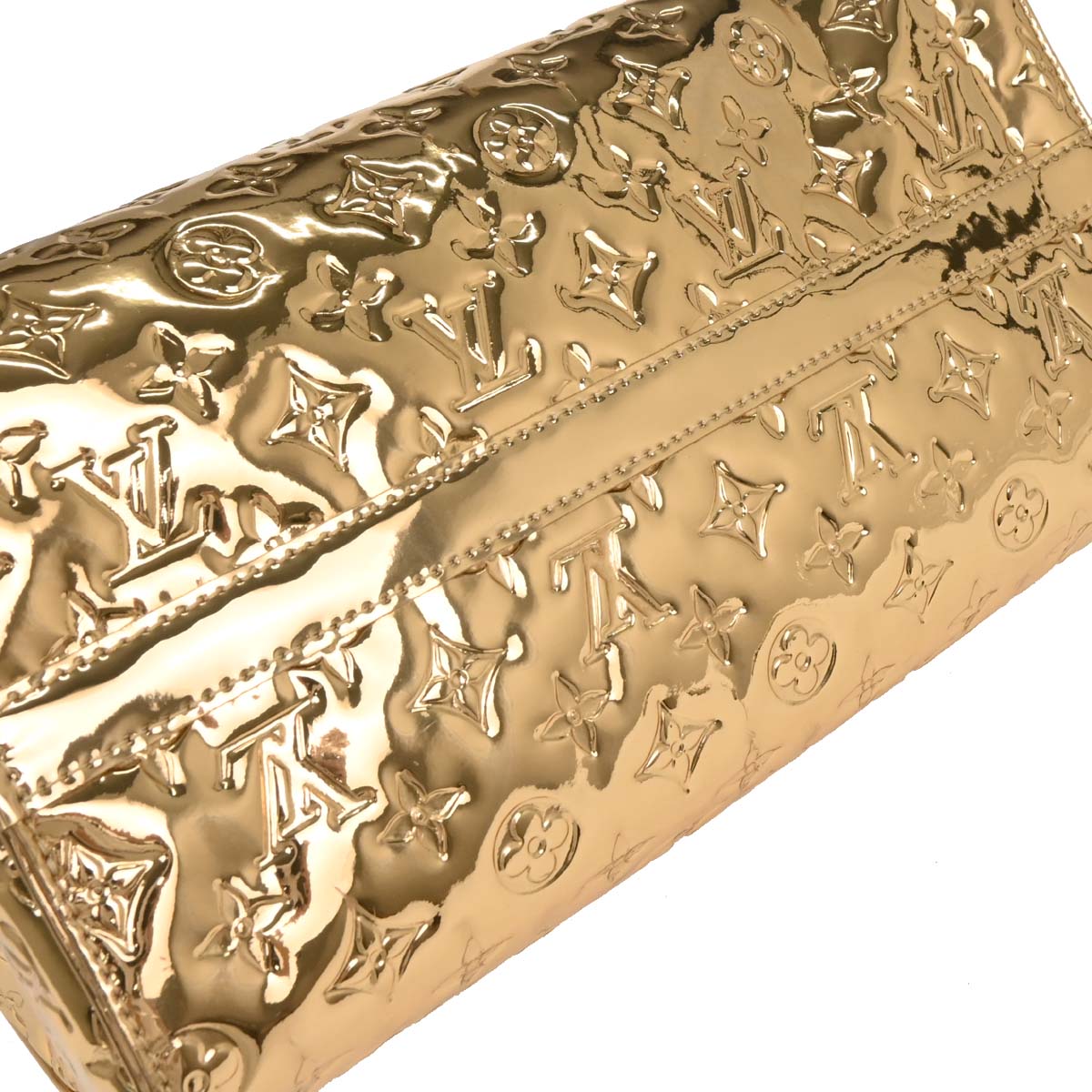 Louis Vuitton Gold Monogram Miroir Speedy 30 Handbag M95272