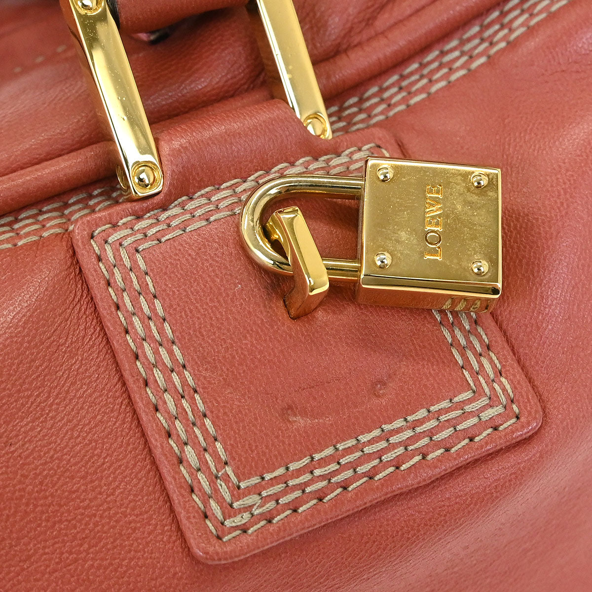 Loewe Pink Lambskin Amazona 28 Handbag
