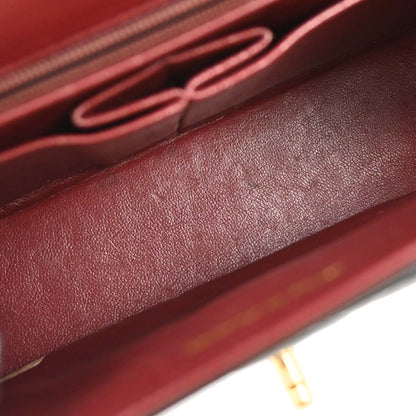 Chanel 1994-1996 Black Lambskin Paris Shoulder Bag