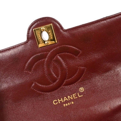 Chanel 1994-1996 Black Lambskin Paris Shoulder Bag