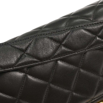 Chanel 1994-1996 Black Lambskin Double Sided Handbag