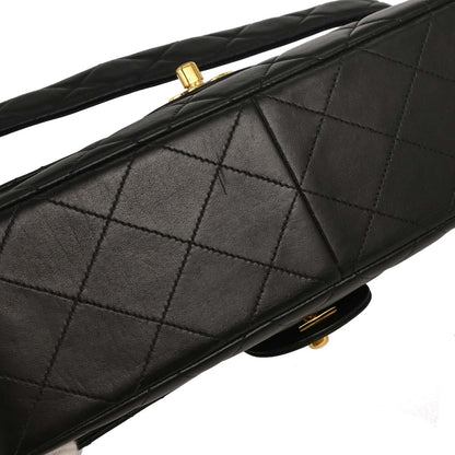 Chanel 1994-1996 Black Lambskin Double Sided Handbag