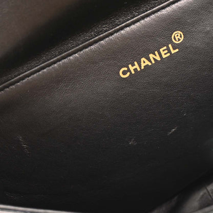 Chanel 1994-1996 Black Lambskin Double Sided Handbag
