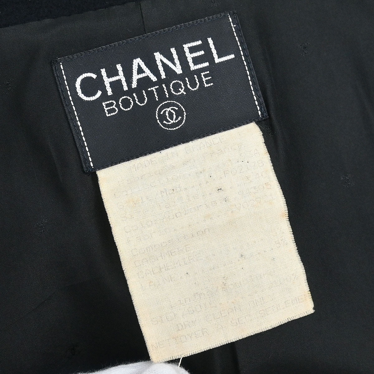 Chanel Double Breasted Coat Black #40