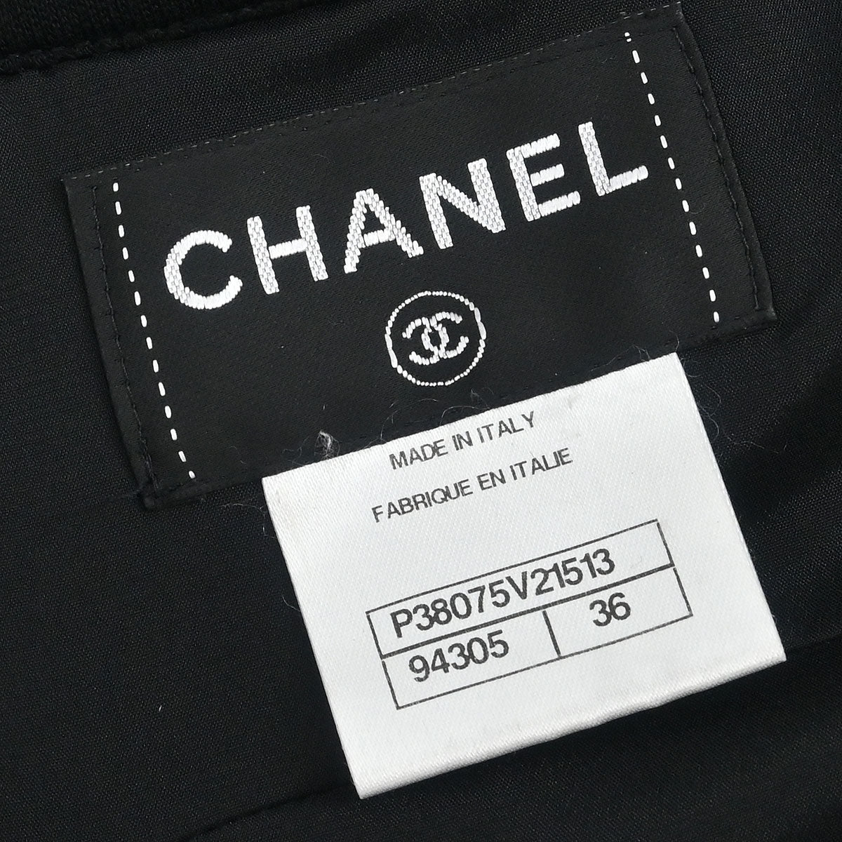 Chanel Zip Up Jacket Black #36