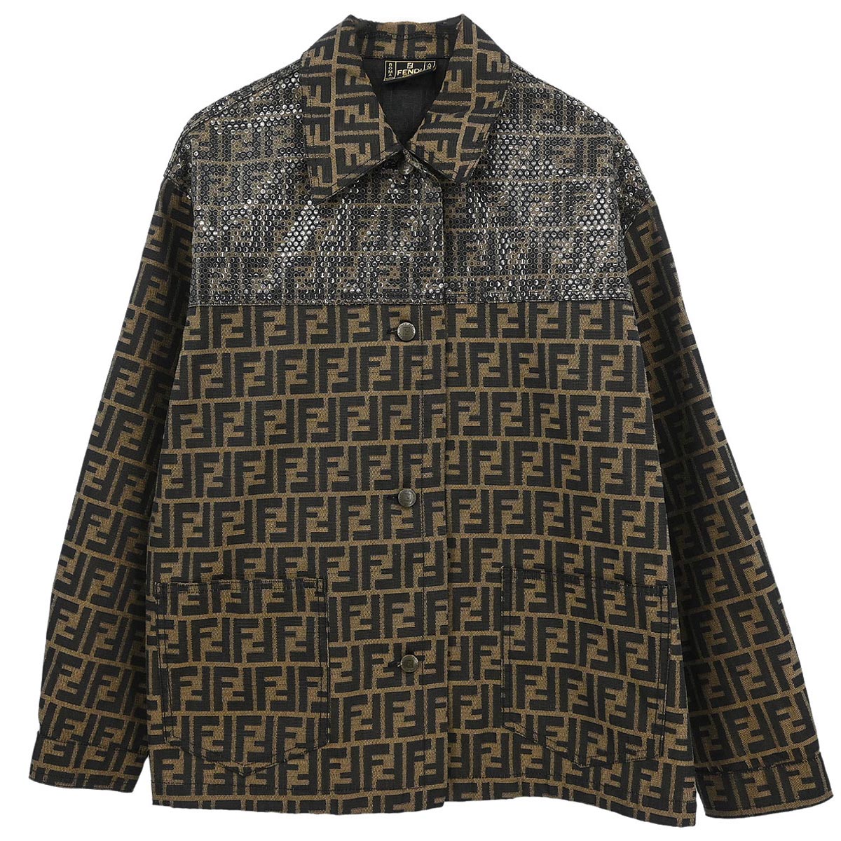Fendi Jacket Zucca Brown #42