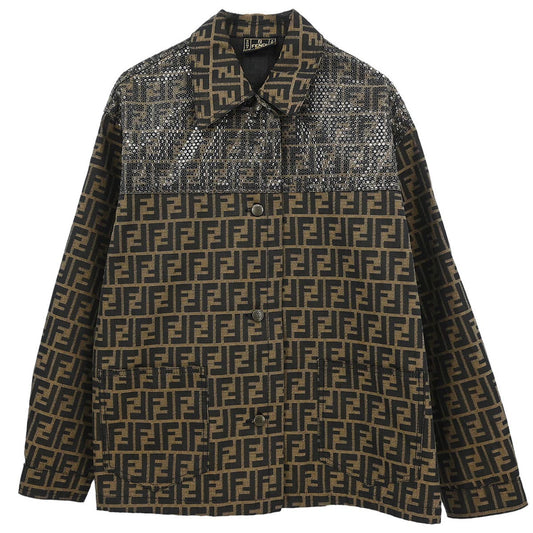 Fendi Jacket Zucca Brown #42
