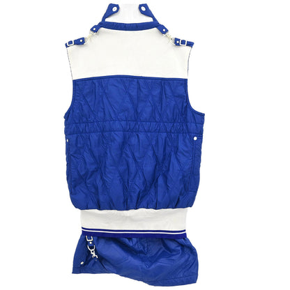 Christian Dior Setup Suit Jacket Skirt Blue #38 #36