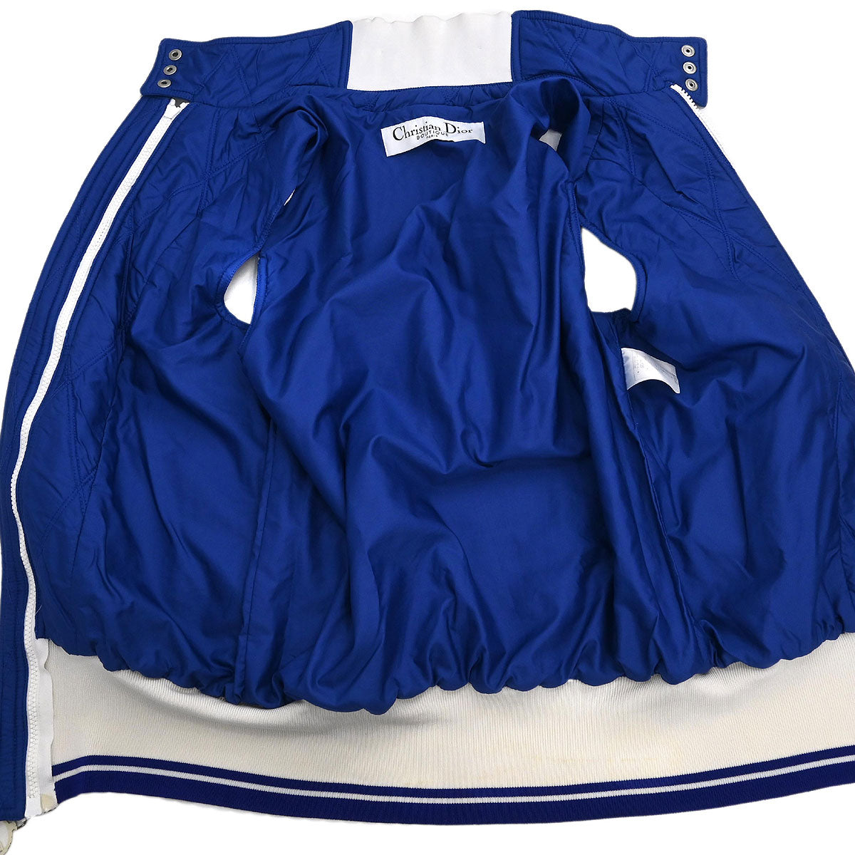 Christian Dior Setup Suit Jacket Skirt Blue #38 #36