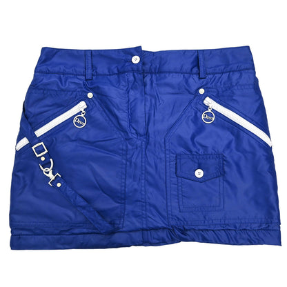 Christian Dior Setup Suit Jacket Skirt Blue #38 #36