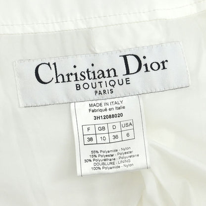 Christian Dior Single Breasted Coat White #38