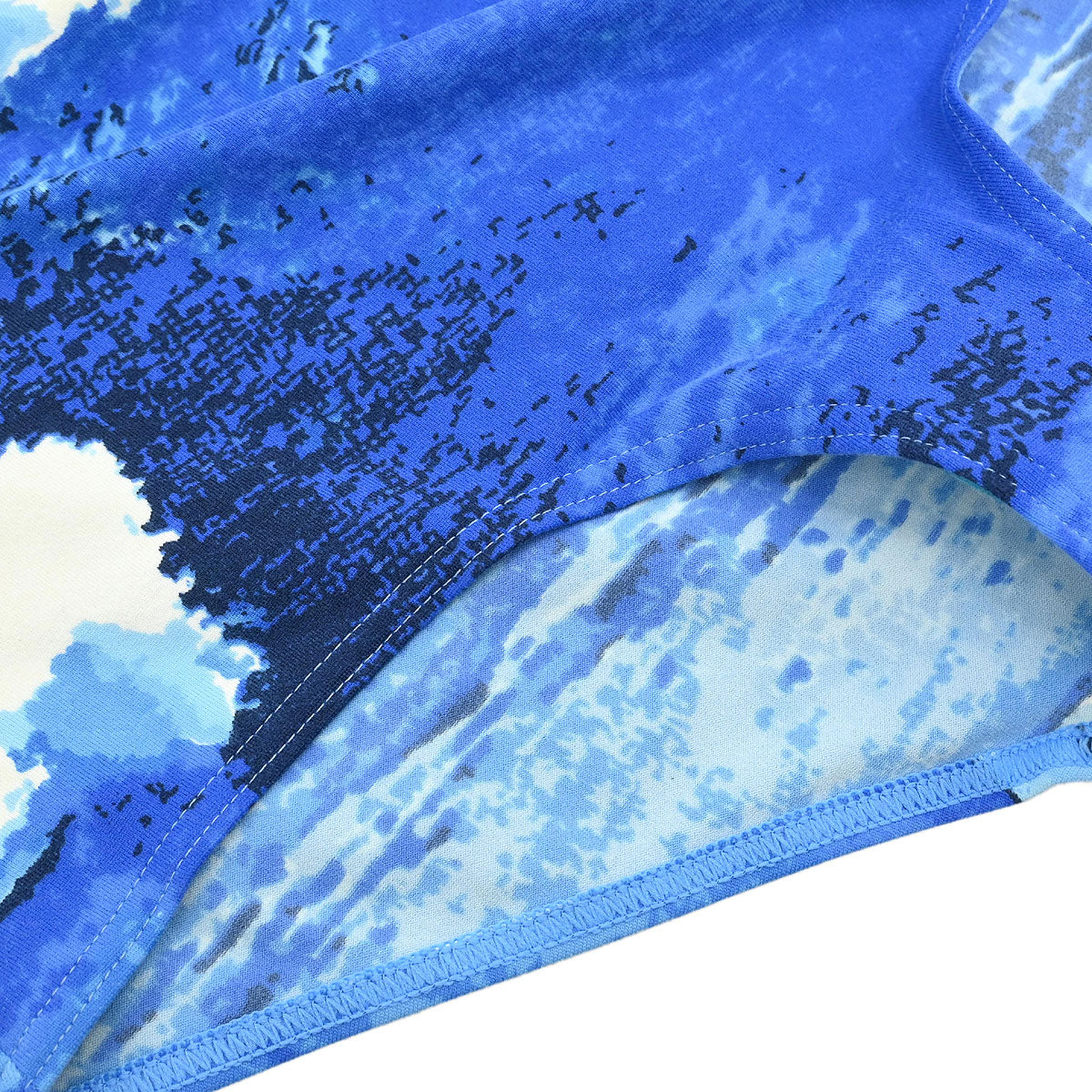 Chanel Surf Line Swimwear Swimsuit Blue #40