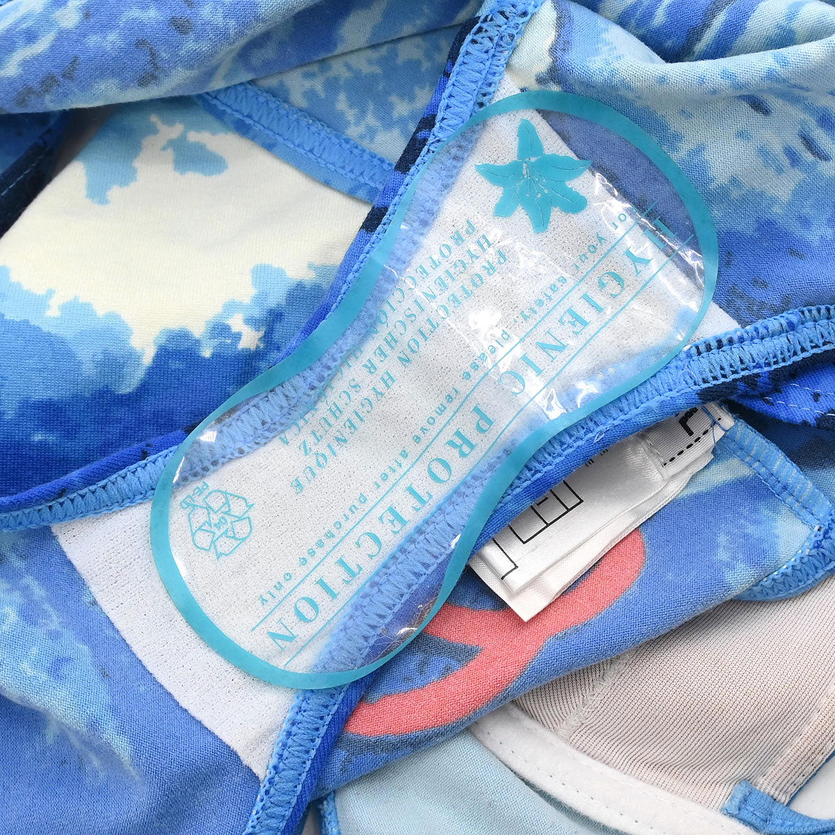 Chanel Surf Line Swimwear Swimsuit Blue #40