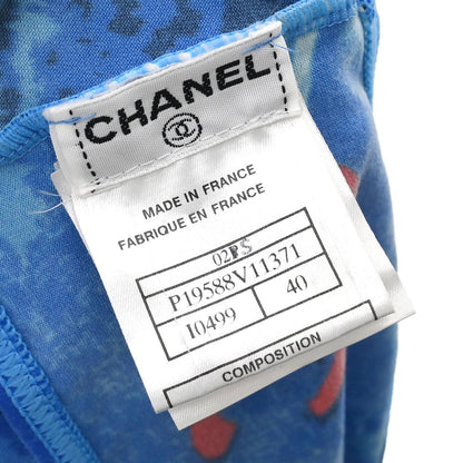 Chanel Surf Line Swimwear Swimsuit Blue #40