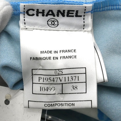 Chanel Surf Line Swimwear Swimsuit Blue #38