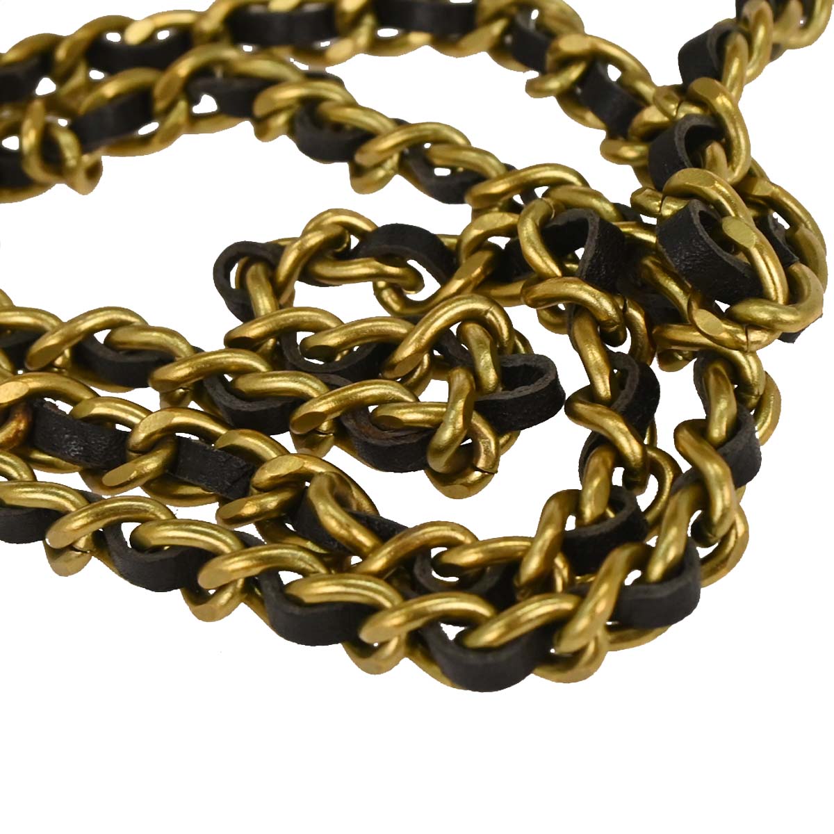 Chanel Gold Black Bottle Holder Shoulder Bag