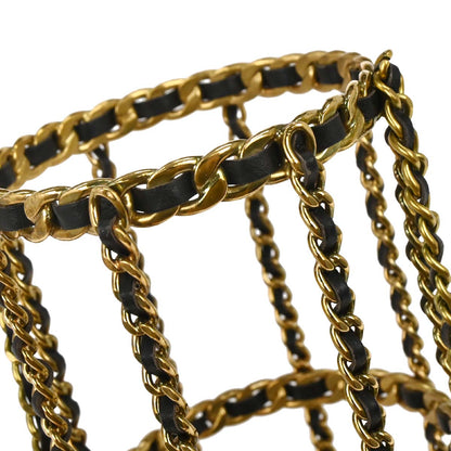 Chanel Gold Black Bottle Holder Shoulder Bag