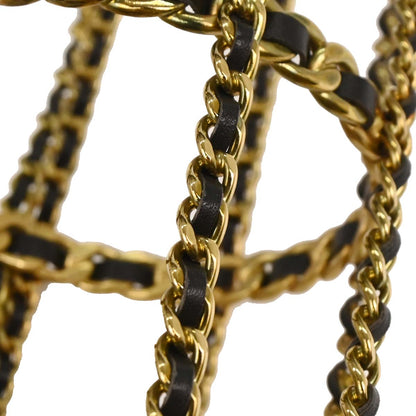 Chanel Gold Black Bottle Holder Shoulder Bag