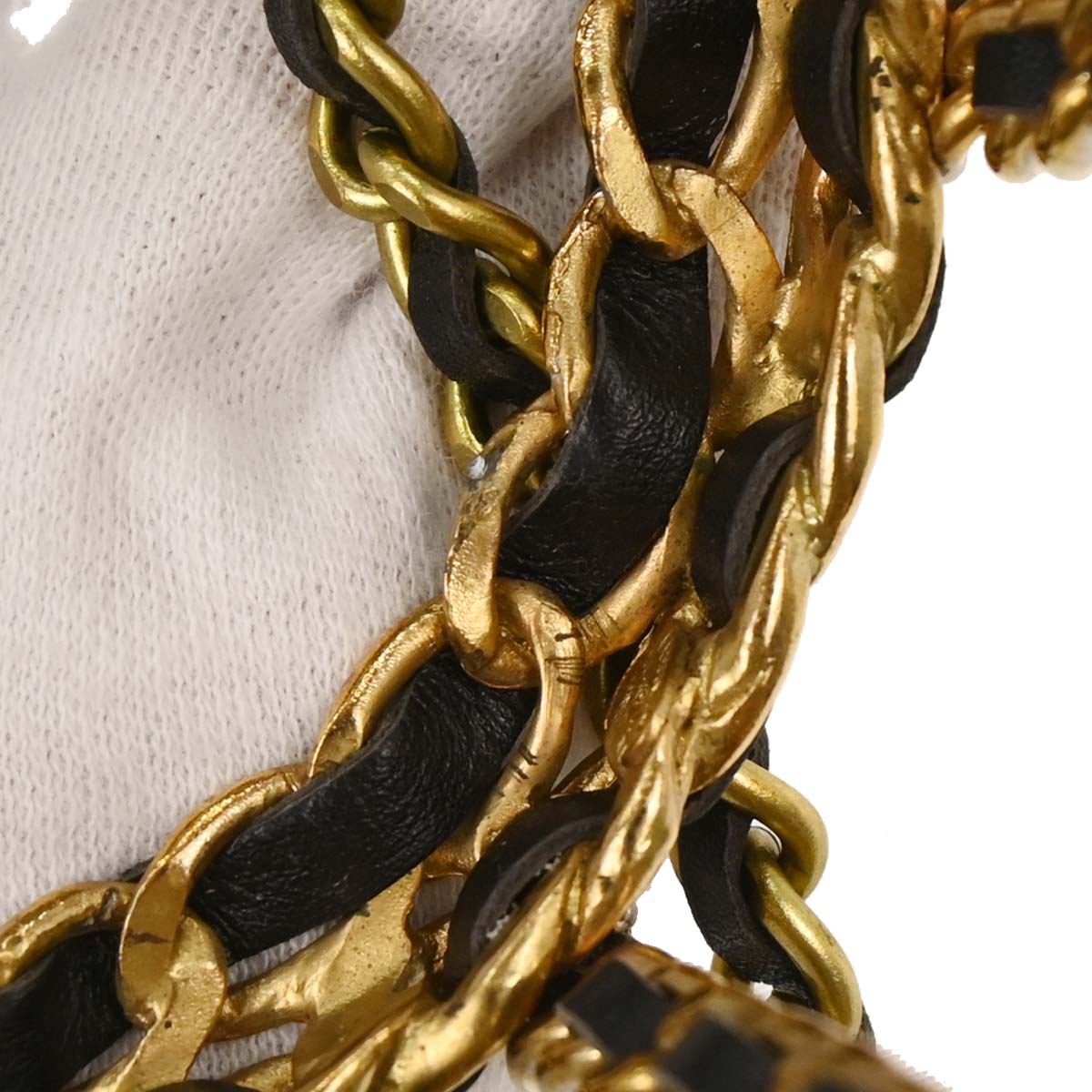 Chanel Gold Black Bottle Holder Shoulder Bag