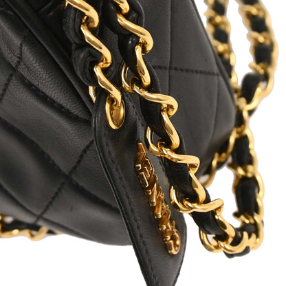 Chanel 1994-1996 Black Lambskin Camera Bag Mini