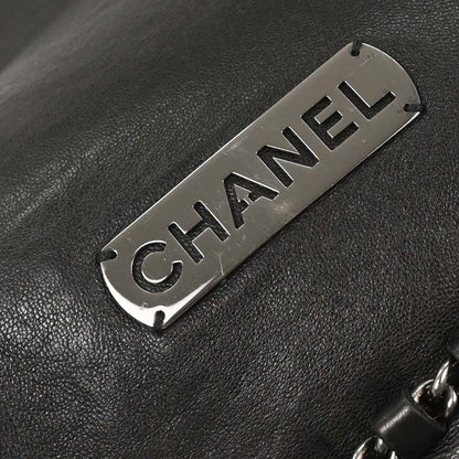 Chanel 2004-2005 Black Lambskin Luxury Chain Around Hobo Bag
