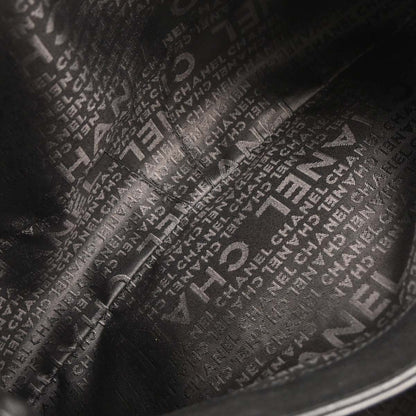 Chanel 2004-2005 Black Lambskin Luxury Chain Around Hobo Bag