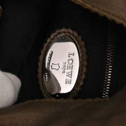 Loewe Brown Lambskin Viento Shoulder Bag