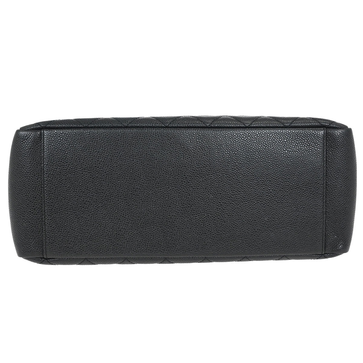 Chanel 2012-2013 Black Caviar Grand Shopping Tote GST Chain Handbag